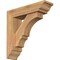 Ekena Millwork Balboa Traditional Smooth Bracket w/ Offset Brace, Western Red Cedar, 5 1/2"W x 20"D x 20"H BKT0604X20X20BOA01SWR - alternate 1